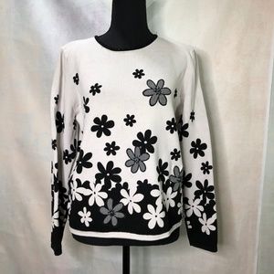 Alfred Dunner long sleeve floral sweater PL